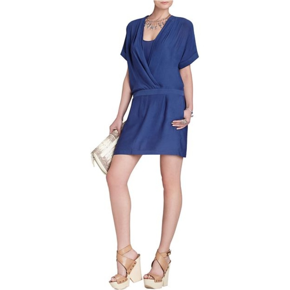 BCBGMaxazria Finley Blue Depth Dress LIKE NEW